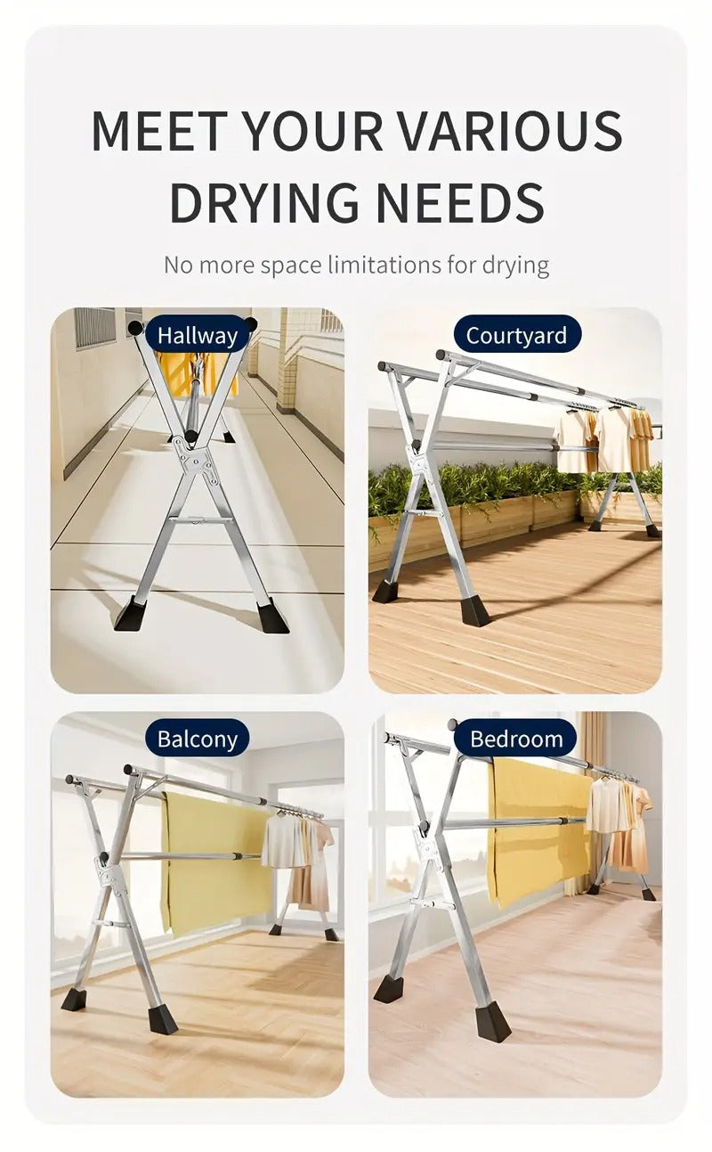 drying rack metal drying rack heavy duty folding - Temu